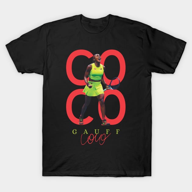 Coco Gauff Original Aesthetic Tribute 〶 T-Shirt by Terahertz'Cloth